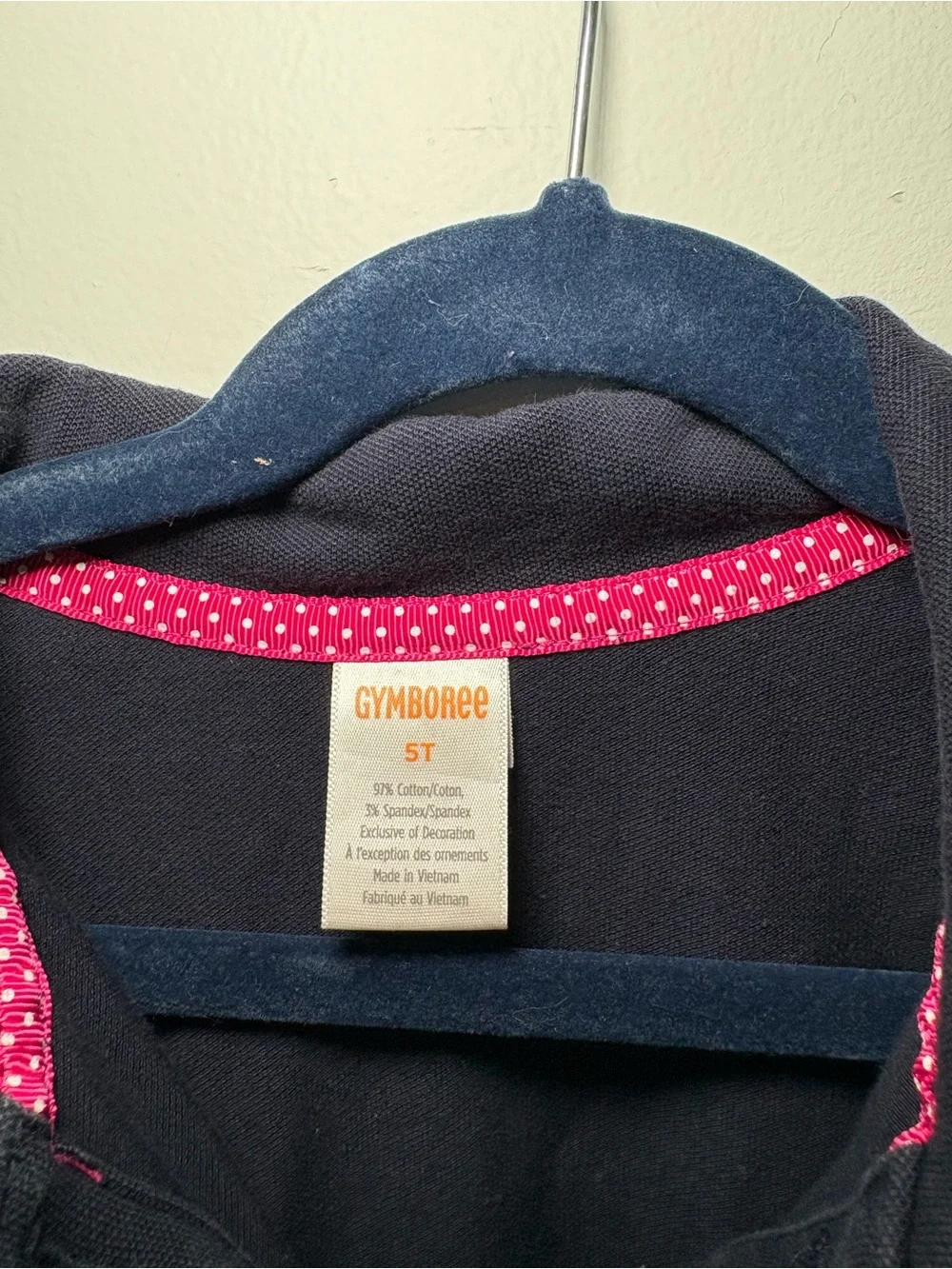 Gymboree Girls Navy Polo Dress Uniform School Dress Code Toddler Preschool 5T